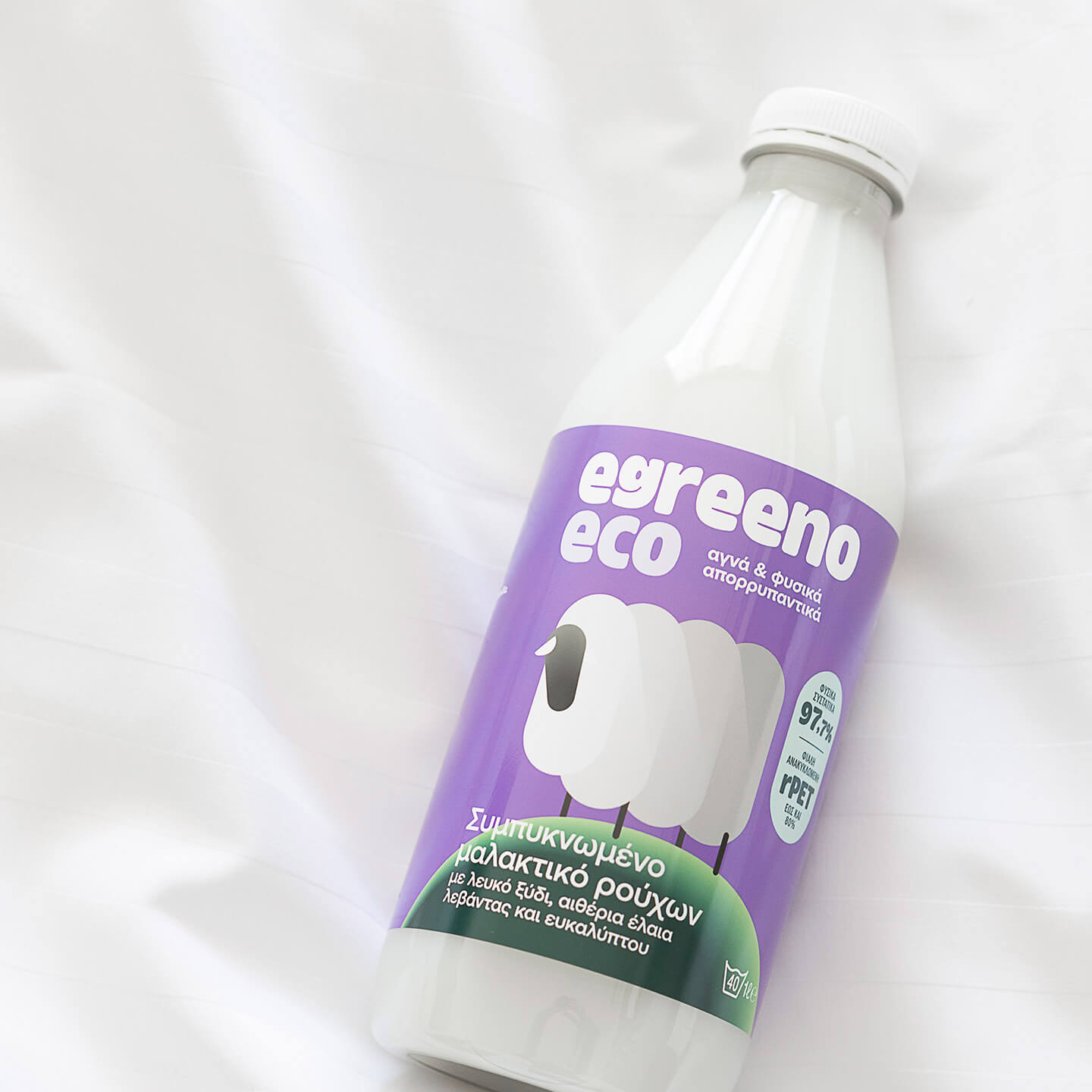 Φυσικό Μαλακτικό ρούχων Egreeno Eco, με αιθέρια έλαια / 1L (40 πλύσεις)