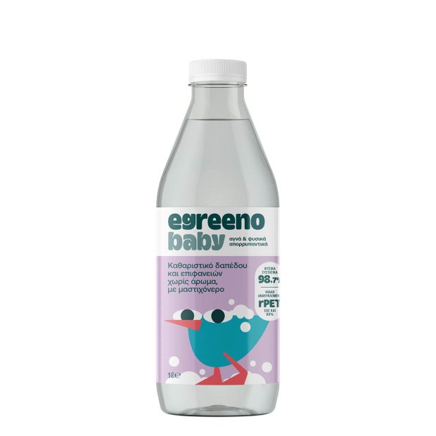 Βρεφικό Καθαριστικό δαπέδου Egreeno Baby, χωρίς άρωμα / 1L