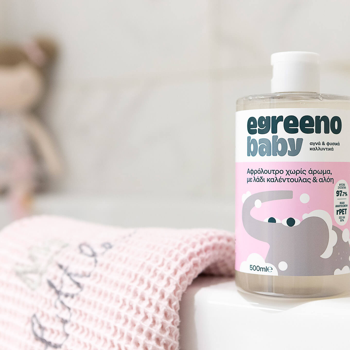 Βρεφικό Αφρόλουτρο Egreeno Baby, χωρίς άρωμα / 500ml
