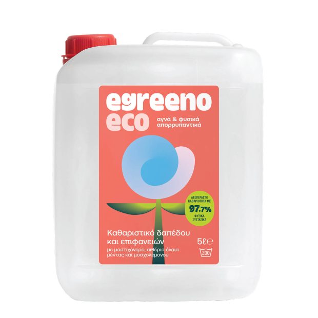 Φυσικό Καθαριστικό δαπέδου Egreeno Eco, με αιθέρια έλαια / 5L