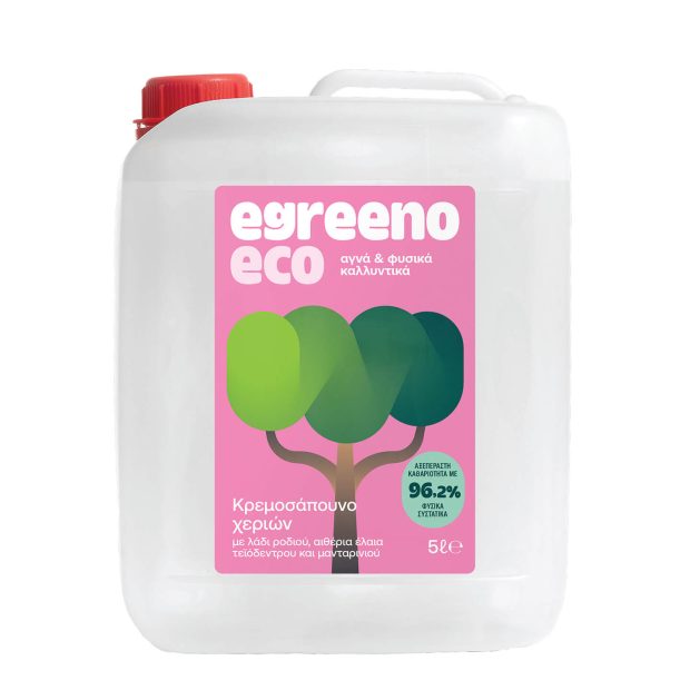 Φυσικό Κρεμοσάπουνο Egreeno Eco, με αιθέρια έλαια / 5L