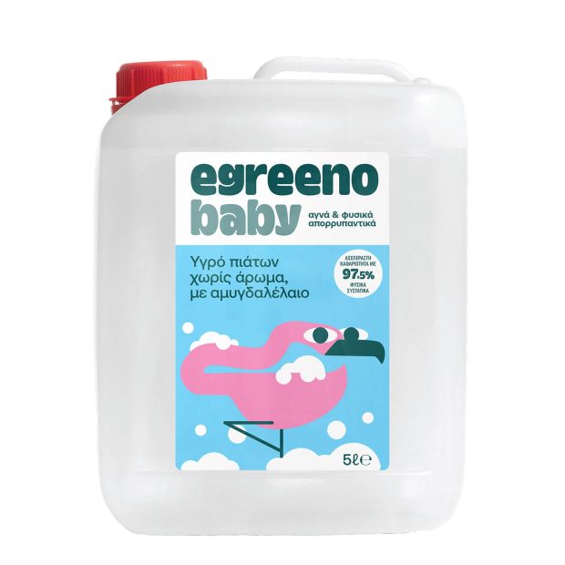 Βρεφικό Υγρό πιάτων Egreeno Baby, χωρίς άρωμα / 5L