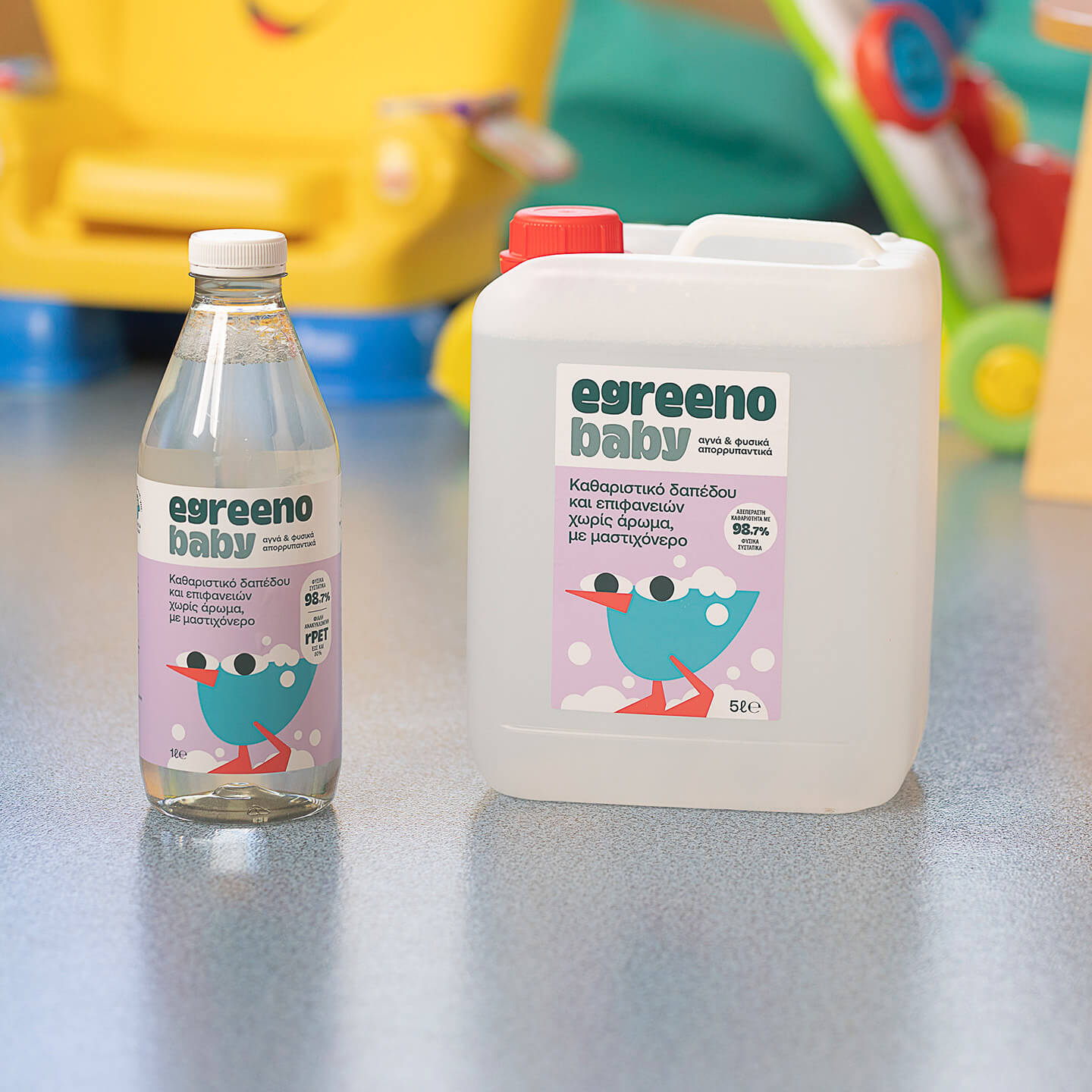 Βρεφικό Καθαριστικό δαπέδου Egreeno Baby, χωρίς άρωμα / 5L